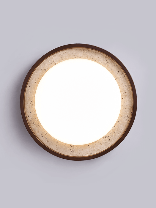 Travertine Wood Ceiling Light - Simprolos
