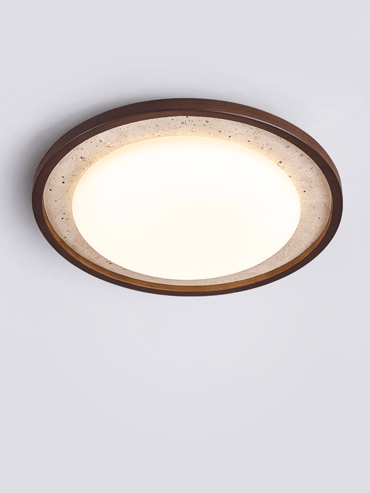 Travertine Wood Ceiling Light - Simprolos