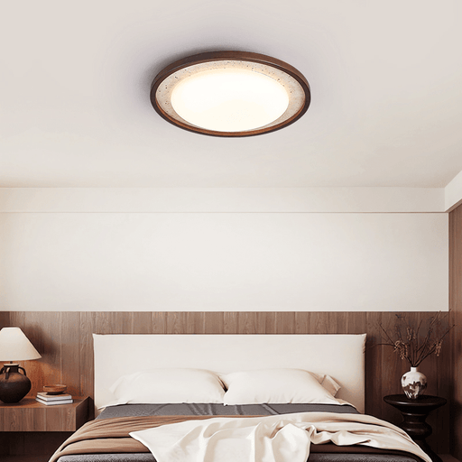 Travertine Wood Ceiling Light - Simprolos