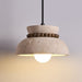Travertine Wooden Bead Pendant Lamp - Simprolos