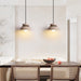 Travertine Wooden Bead Pendant Lamp - Simprolos