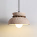 Travertine Wooden Bead Pendant Lamp - Simprolos