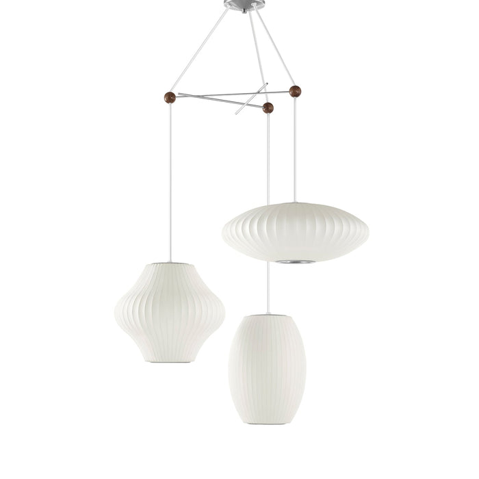 Triple Pear Bubble Pendant Lamp - Simprolos