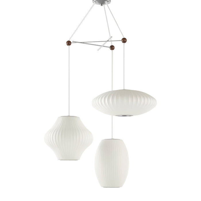 Triple Pear Bubble Pendant Lamp - Simprolos
