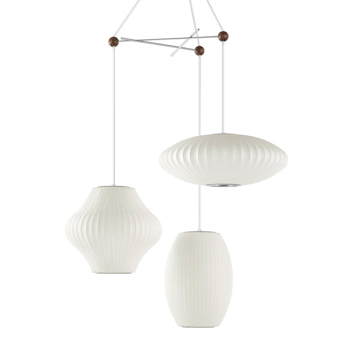 Triple Pear Bubble Pendant Lamp - Simprolos