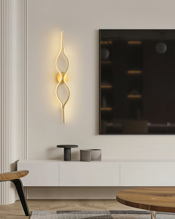 Twist Brass Wall Light - Simprolos