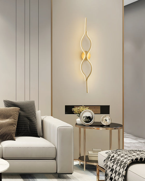 Twist Brass Wall Light - Simprolos