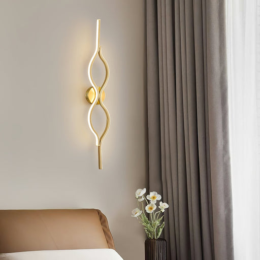 Twist Brass Wall Light - Simprolos