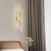 Twist Brass Wall Light - Simprolos