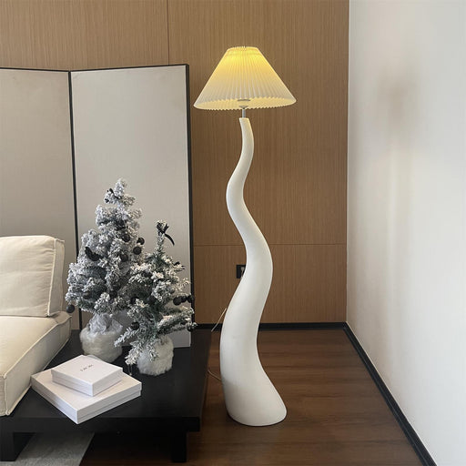 Twisted Pleated Floor Lamp - Simprolos