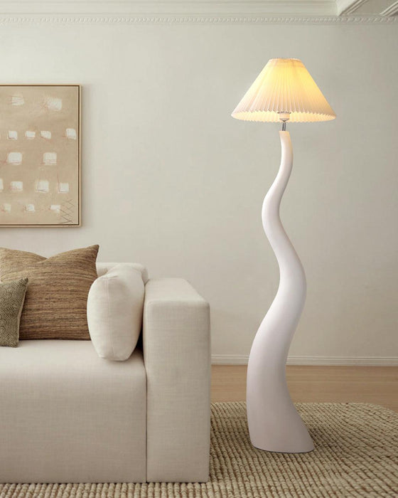 Twisted Pleated Floor Lamp Simprolos