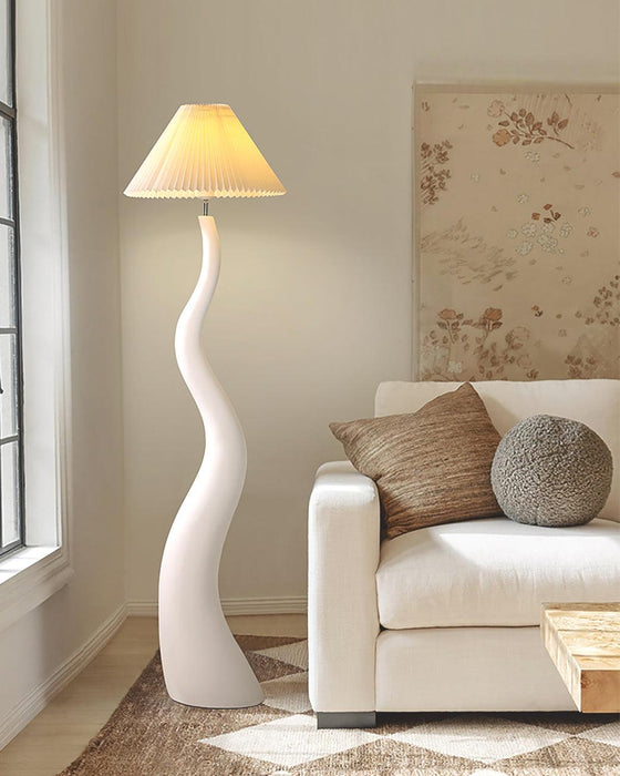 Twisted Pleated Floor Lamp - Simprolos