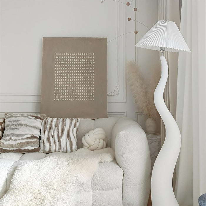 Twisted Pleated Floor Lamp Simprolos