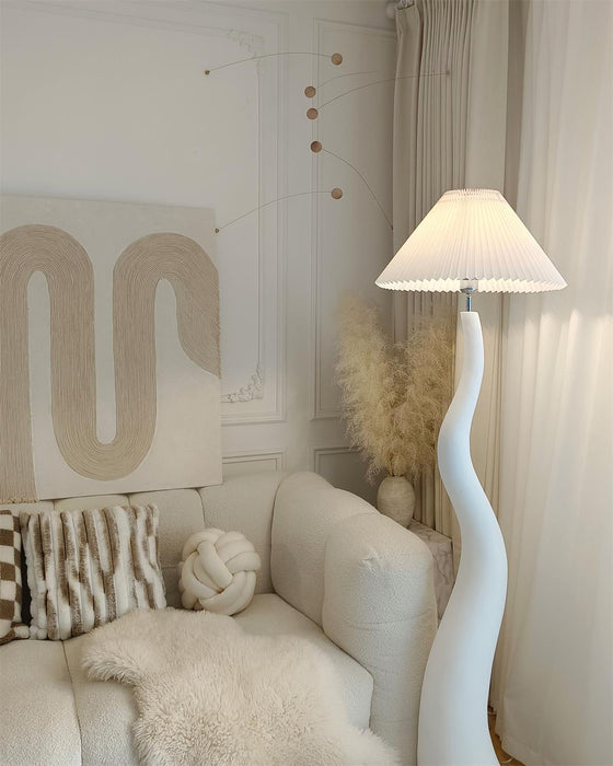 Twisted Pleated Floor Lamp - Simprolos