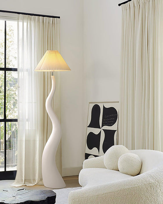Twisted Pleated Floor Lamp - Simprolos