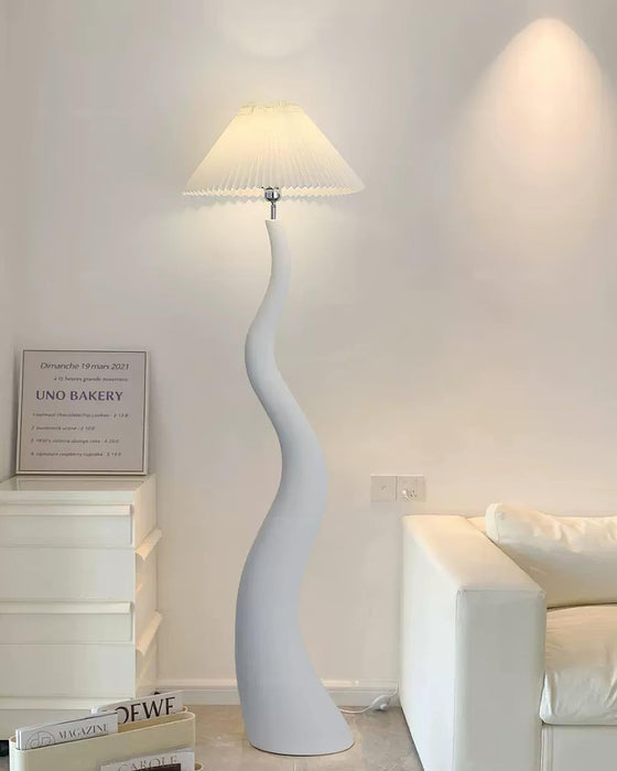 Twisted Pleated Floor Lamp Simprolos