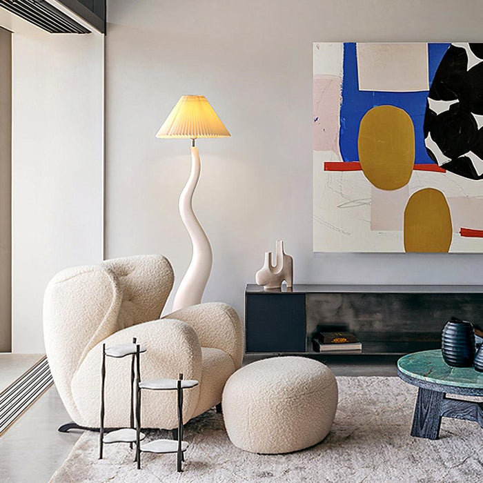 Twisted Pleated Floor Lamp - Simprolos