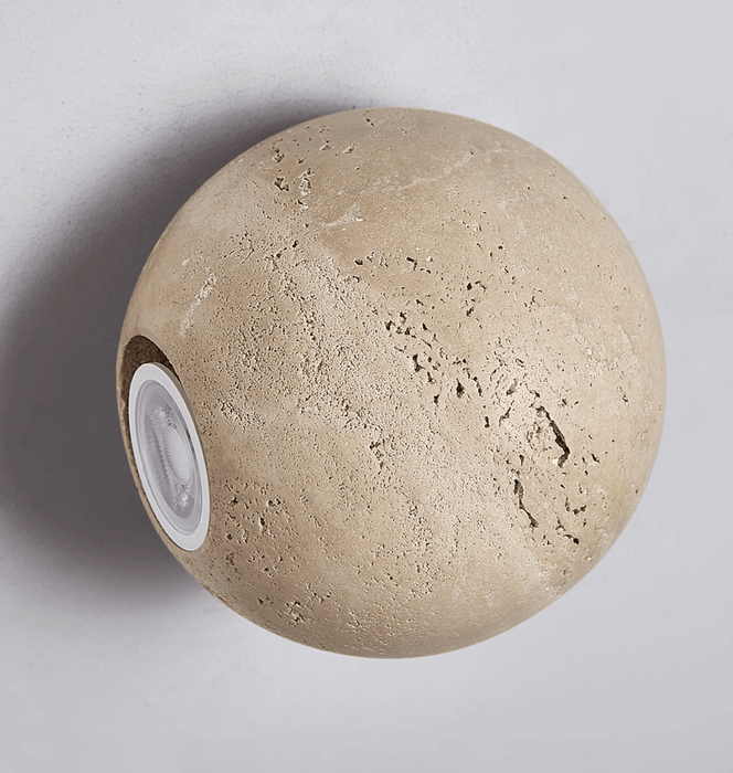 Unique Travertine Wall Sconce for Elegant Lighting - Simprolos