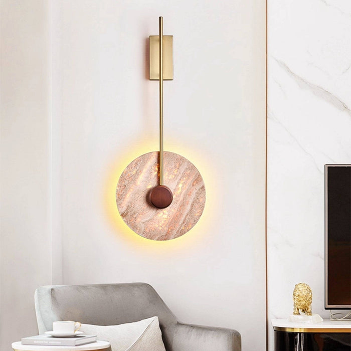 Veil Travertine Wall Lamp - Simprolos