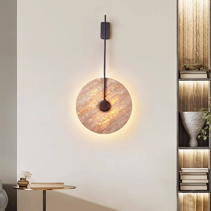 Veil Travertine Wall Lamp - Simprolos