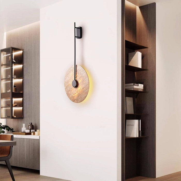 Veil Travertine Wall Lamp - Simprolos