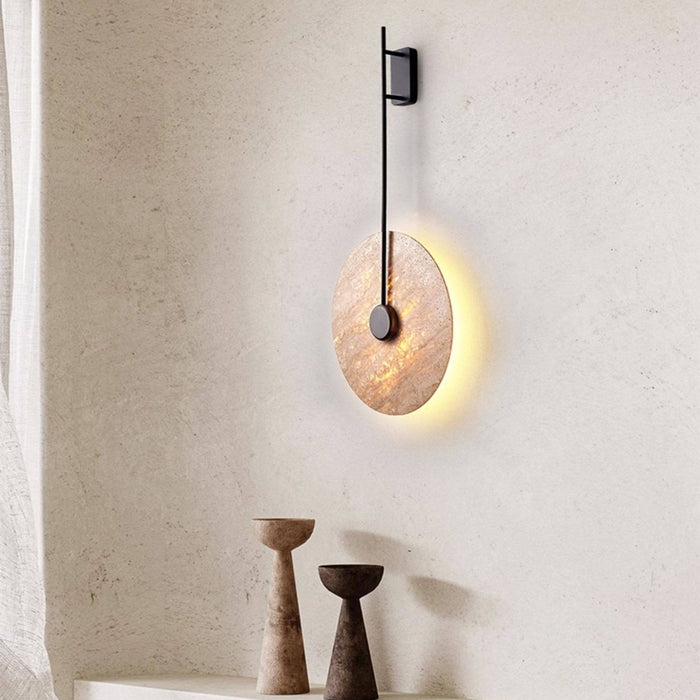Veil Travertine Wall Lamp - Simprolos