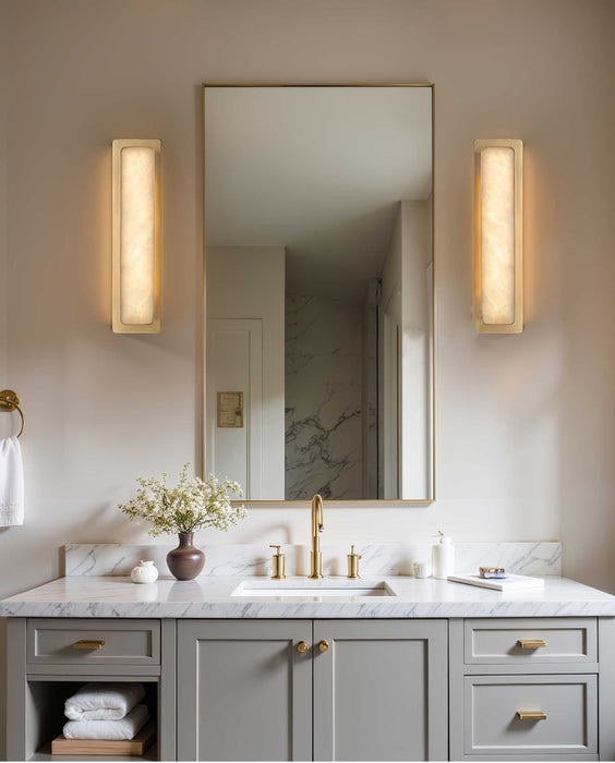 Velmora Alabaster Wall Light - Simprolos