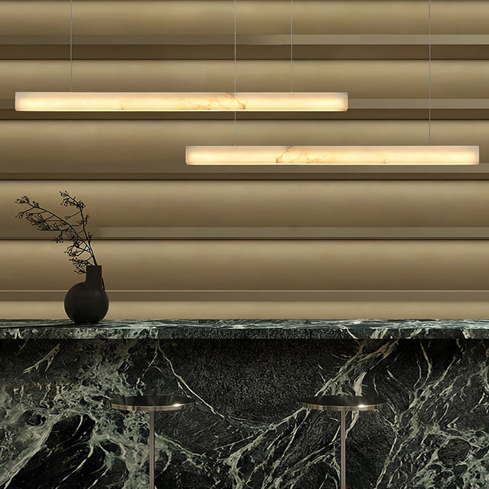 Velmore Linea Alabaster Pendant Lamp - Simprolos