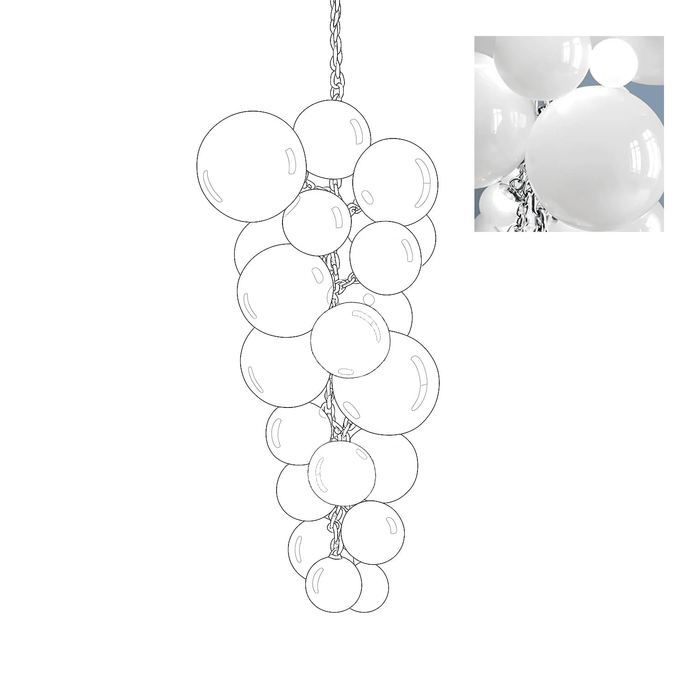 Velymo Grapetta Chandelier - Simprolos