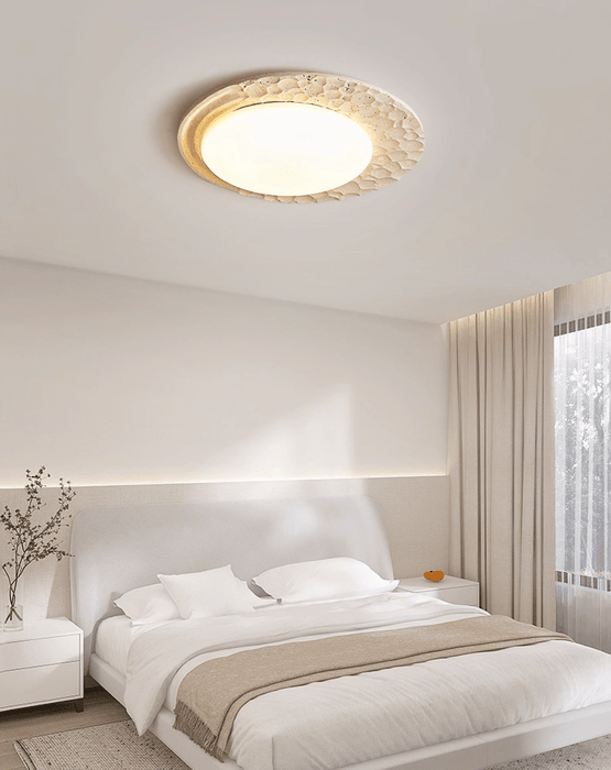 Venus Textured Stone Ceiling Light - Simprolos