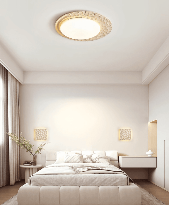 Venus Textured Stone Ceiling Light - Simprolos