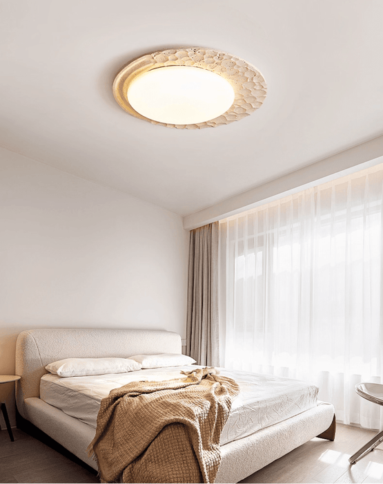 Venus Textured Stone Ceiling Light - Simprolos