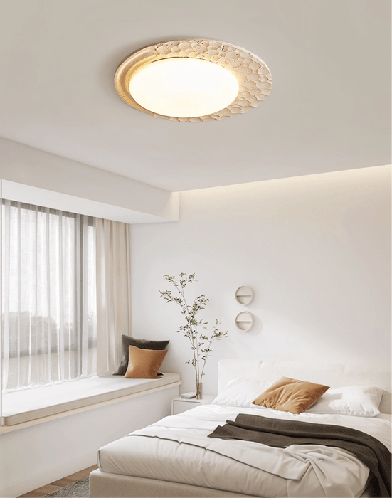 Venus Textured Stone Ceiling Light - Simprolos