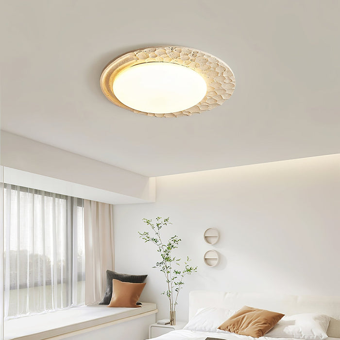 Venus Textured Stone Ceiling Light - Simprolos
