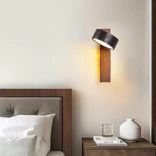 Vera Wall Sconce | Black Travertine Wall Sconce - Simprolos
