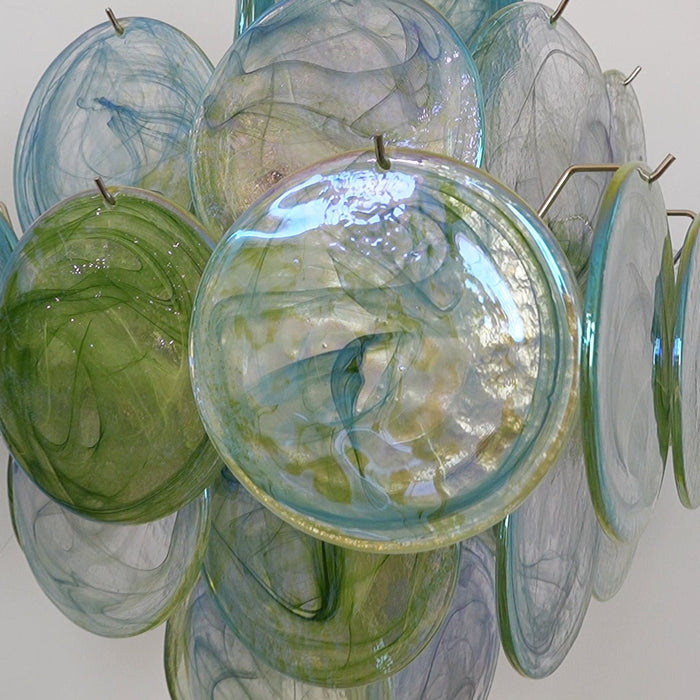 Verdant Bloom Glass Chandelier - Simprolos
