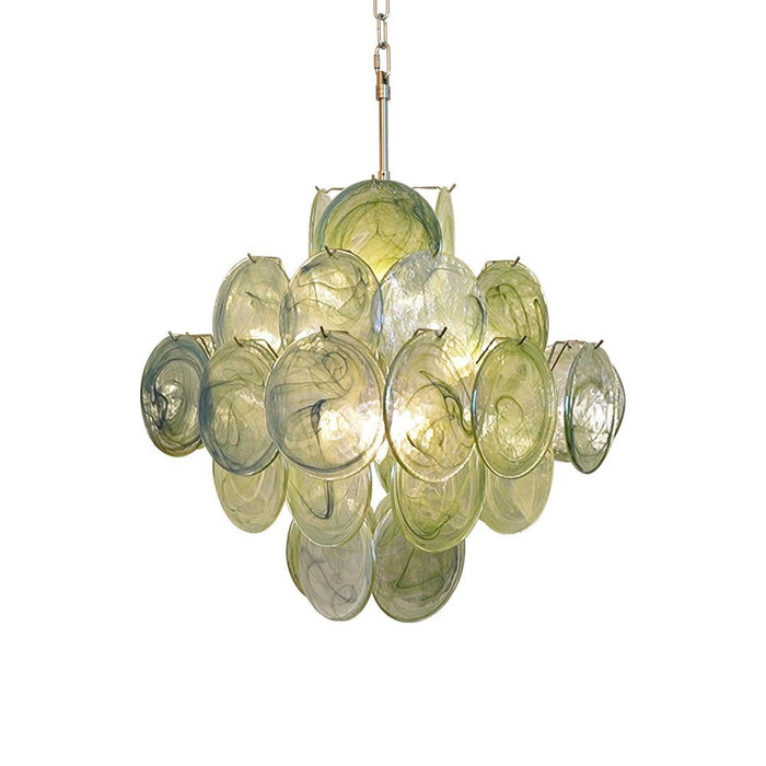 Verdant Bloom Glass Chandelier - Simprolos