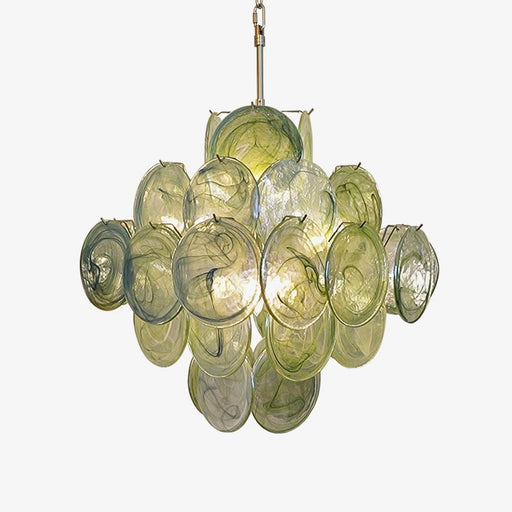 Verdant Bloom Glass Chandelier - Simprolos
