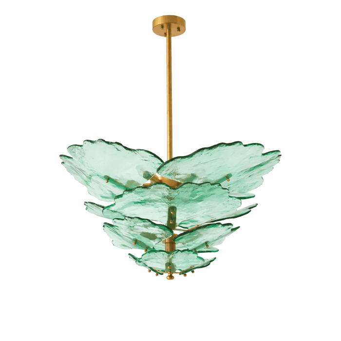 Verdant Petal Glass Chandelier - Simprolos