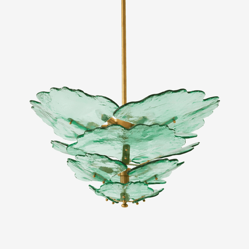Verdant Petal Glass Chandelier - Simprolos