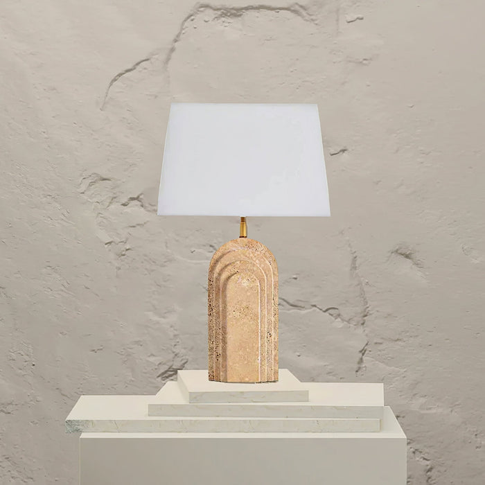 Verdura Travertine Table Lamp - Simprolos