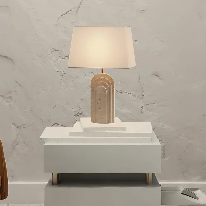Verdura Travertine Table Lamp - Simprolos