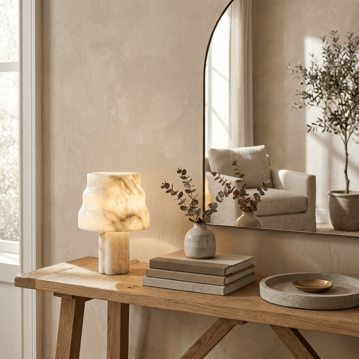 Verona Alabaster Table Lamp - Simprolos