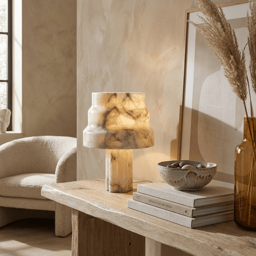 Verona Alabaster Table Lamp - Simprolos