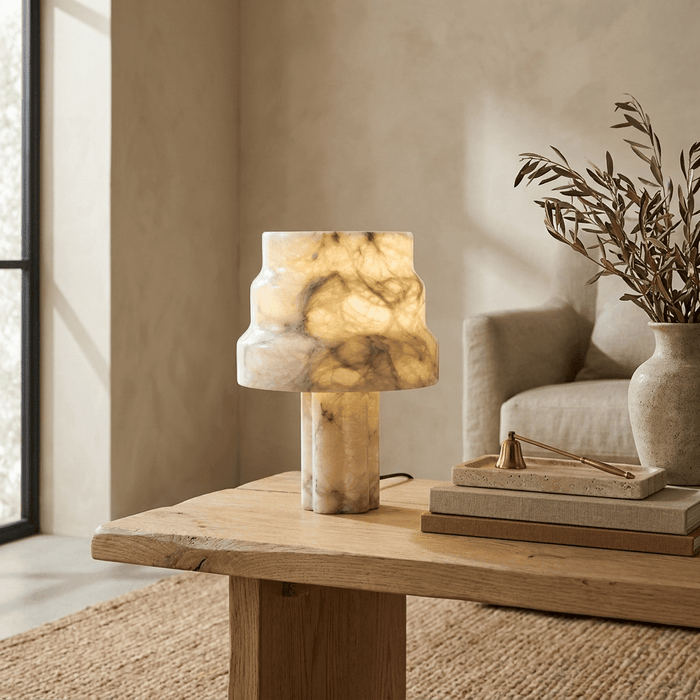 Verona Alabaster Table Lamp - Simprolos