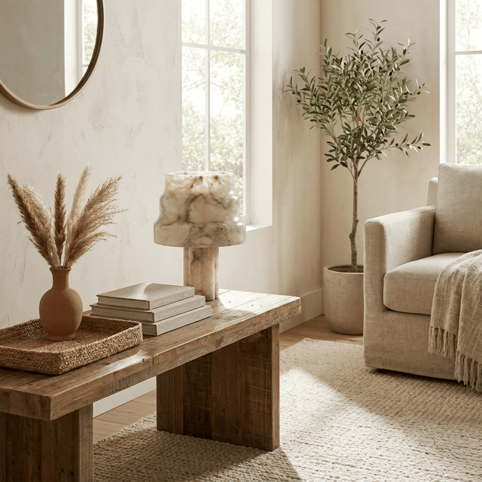Verona Alabaster Table Lamp - Simprolos