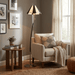 Verona Curved Striped Floor Lamp - Simprolos