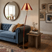 Verona Curved Striped Floor Lamp - Simprolos