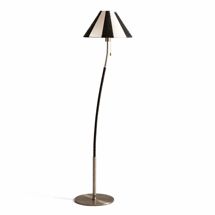 Verona Curved Striped Floor Lamp - Simprolos