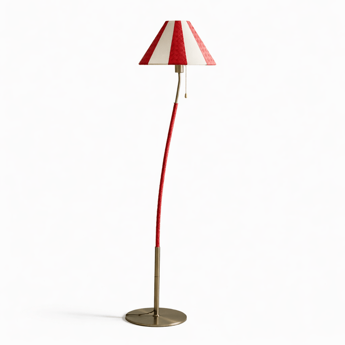 Verona Curved Striped Floor Lamp - Simprolos